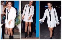 White शर्ट और ब्लैक बूट्स में रेस्टोरेंट के बाहर स्पॉट हुईं मलाइका अरोड़ा, देखें PICS