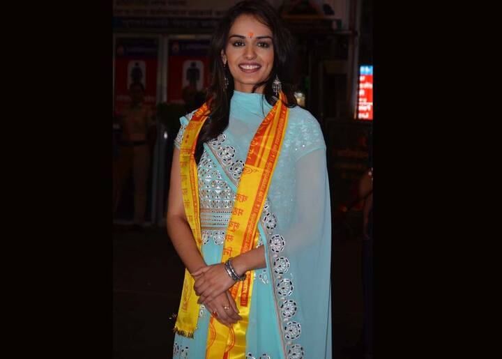 पूजा अर्चना करने के बाद मानुषी ने एबीपी न्यूज़ से भी खास बातचीत की और कहा, 'खुशी है कि मैंने देश को गौरवान्वित किया' (Photo: Manav Mangalani)