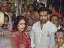 Exclusive Pictures: कोर्ट मैरिज के बाद मंदिर दर्शन को पहुंचे सागरिका-ज़हीर, दोनों ने माथा टेका