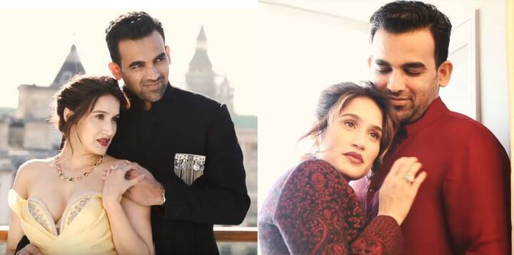 टीम इंडिया के पूर्व स्टार तेज गेंदबाज जहीर खान और बॉलीवुड अभिनेत्री सागरिका घाटगे ने अपनी शादी के कुछ रोज बाद ही ‘हार्पर्स बाजार ब्राइड इंडिया’ मैगजीन के लिए बेहद ही खूबसूरत फोटोशूट करवाया है. (तस्वीर: Harper's Bazaar Bride)