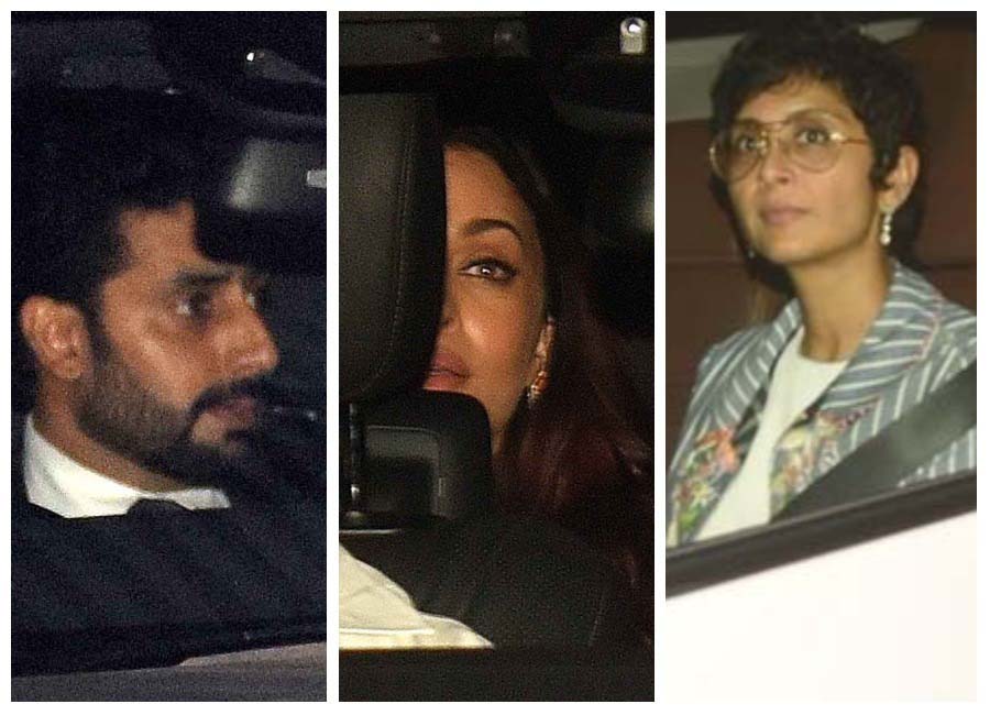 अंबानी के घर डिनर करने ऐश्वर्या के साथ पहुंचे अभिषेक, किरन राव भी नज़र आईं, देखें Pics