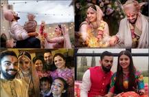 विराट-अनुष्का ने लिए सात फेरे, सितारों ने ऐसे दी बधाई