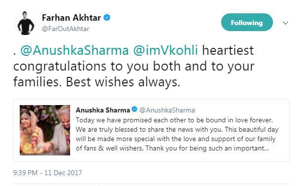अभिनेता फरहान अख्तर ने ट्वीट किया. उन्होंने लिखा,