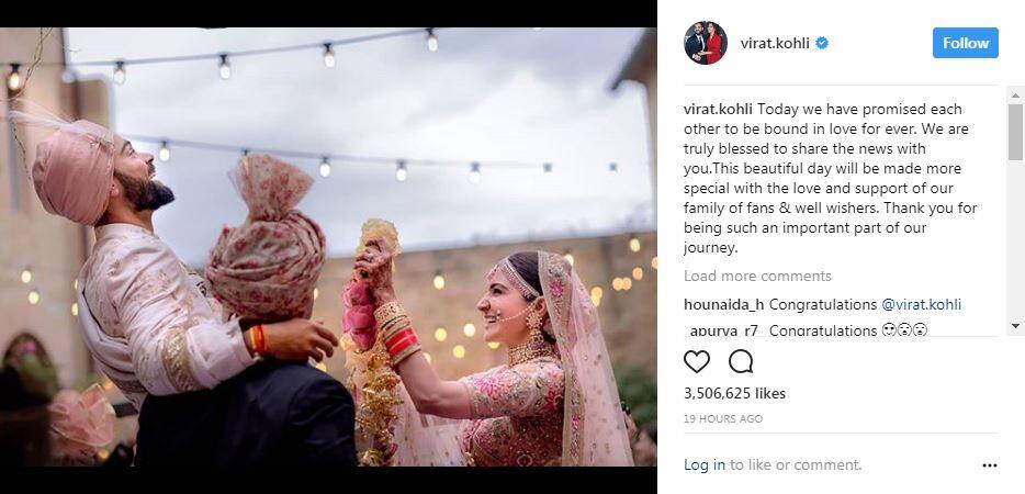 शादी के बाद इस मामले में विराट निकल गए अनुष्का से आगे, देखिए तस्वीरें