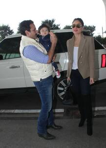 IN PICS: तैमूर अली खान का पहला बर्थडे मनाने पटौदी हाउस रवाना हुए करीना कपूर और सैफ अली खान