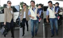 IN PICS: तैमूर अली खान का पहला बर्थडे मनाने पटौदी हाउस रवाना हुए करीना कपूर और सैफ अली खान