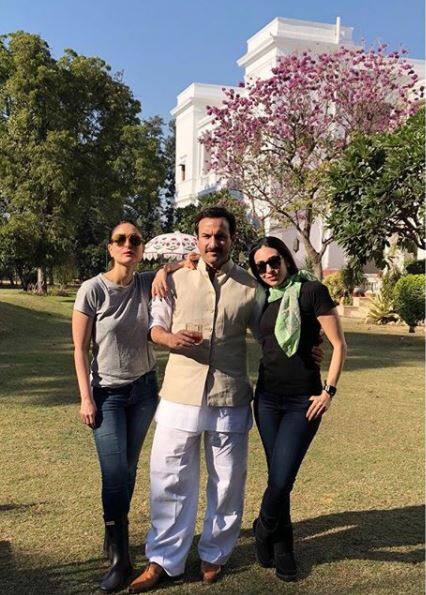 तैमूर के पहले बर्थडे को खास मनाने के लिए करीना कपूर और सैफ अली खान ने पटौदी पैलेस को सबसे स्टीक जगह चुना है जिसके लिए सैफ और करीना बेटे के साथ वहां रवाना भी हो चुके हैं. (तस्वीर: इंस्टाग्राम)