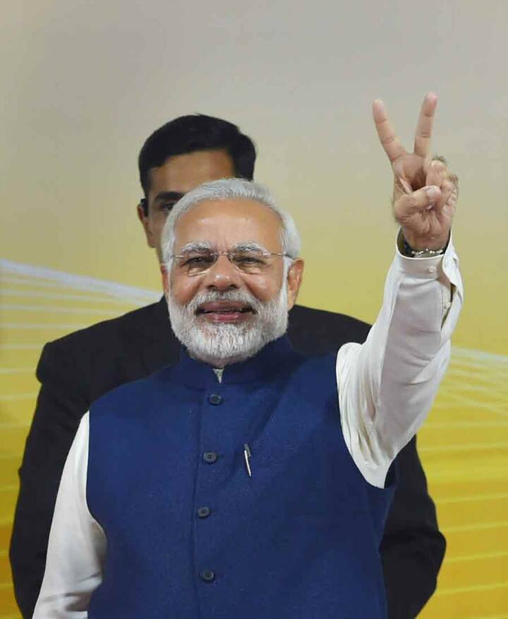हिमाचल और गुजरात में जीत के बाद प्रधानमंत्री नरेंद्र मोदी ने नयी दिल्ली में बीजेपी मुख्यालय में कहा, ‘‘यह मेरे लिए दोहरी खुशी है.’’