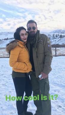 फिल्म की शूटिंग के साथ-साथ फैमिली के साथ किर्गिस्तान की बर्फीली वादियों को एंजॉय कर रहे हैं संजय दत्त