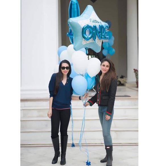 तैमूर की बर्थडे पार्टी में करीना कपूर और करिश्मा कपूर ने भी की जमकर मस्ती.