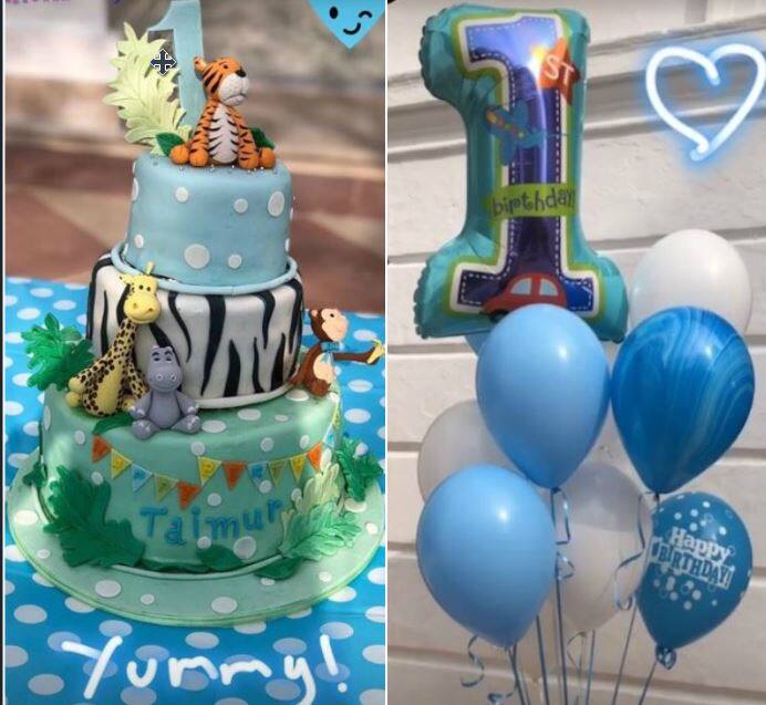 तैमूर अली खान के जन्मदिन का जश्न शुरू हो चुका है और ये देखिए तैमूर का बर्थडे केक.