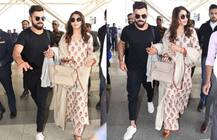 Photos: मायानगरी मुंबई में पहुंचे विराट-अनुष्का, दोनों ने काले चश्मे में ऐसे दिखाया स्वैग