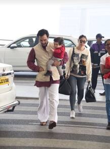 बेटे तैमूर का बर्थडे सेलिब्रेट कर मुंबई लौटे सैफ-करीना, देखें तस्वीरें