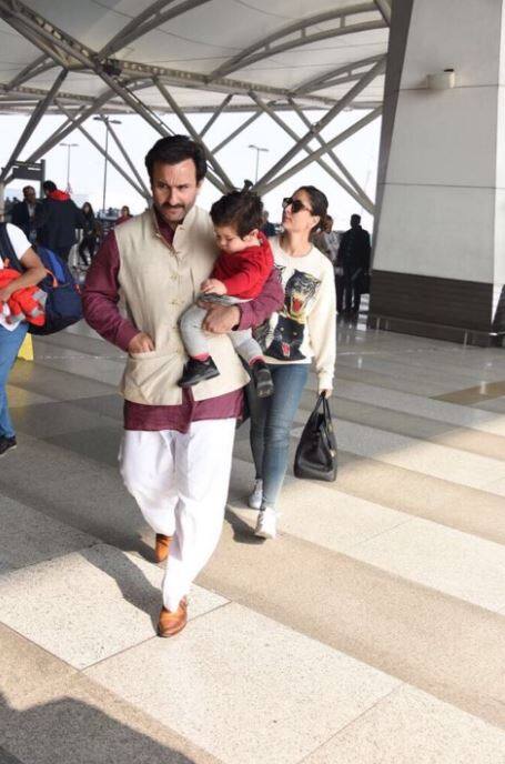  आपको बता दें कि तैमूर अली खान इसी साल 20 दिसम्बर को ही 1 साल के हुए हैं. (तस्वीर: मानव मंगलानी)