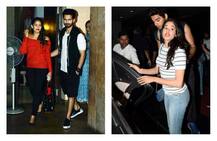 मीरा को \'टाइगर जिंदा है\' फिल्म दिखाने ले गए शाहिद कपूर, जाह्नवी के साथ दिखे ईशान