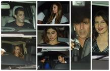 अपनी फिल्म देखने गर्लफ्रेंड के साथ पहुंचे सलमान, अक्षय-मौनी सहित कई बड़े सितारे भी आए नज़र