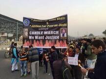 सुनील भट्ट मर्डर केस: पीड़ित परिवार के पक्ष में सैंकडों लोगों ने किया प्रदर्शन
