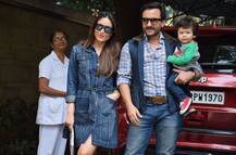 मम्मी-पापा के हाथों को थाम तैमूर ने जमीन पर रखा कदम, वायरल हो रही हैं तस्वीरें