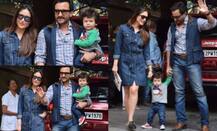 मम्मी-पापा के हाथों को थाम तैमूर ने जमीन पर रखा कदम, वायरल हो रही हैं तस्वीरें