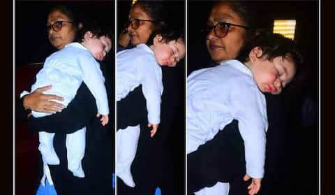 Paparazzi खींचते रहे तस्वीरें, गहरी नींद में डूबे रहे दुनिया से बेख़बर तैमूर Paparazzi खींचते रहे तस्वीरें, गहरी नींद में डूबे रहे दुनिया से बेख़बर तैमूर