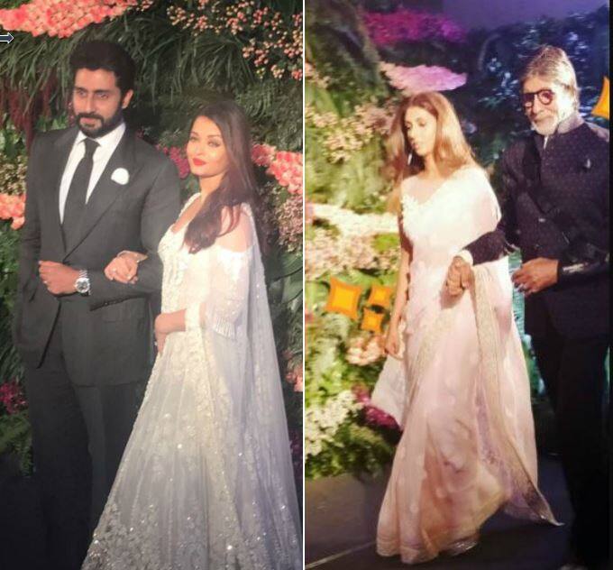 विरूष्का के रिसेप्शन में बच्चन खानदान कुछ इस अंदाज में पहुंचा.