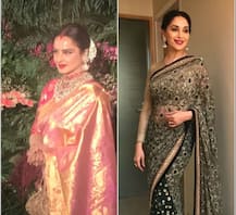 विरूष्का के रिसेप्शन में कुछ इस अंदाज में पहुंची रेखा और माधुरी, नजरें हटाना होगा मुश्किल