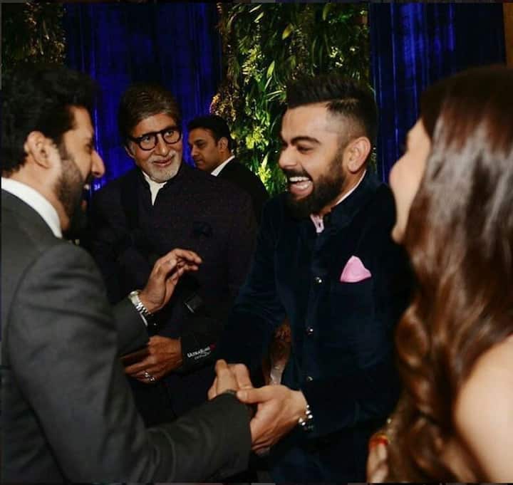 रिसेप्शन में बच्चन परिवार भी शरीक रहा.