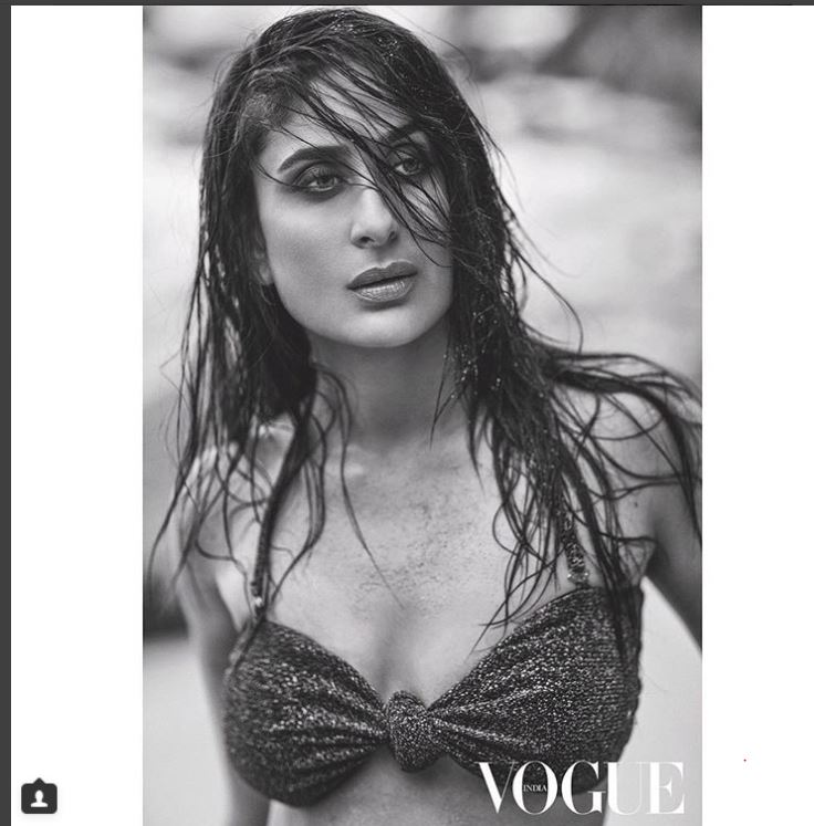 करीना इस साल बड़े पर्दे पर फिल्म 'वीरे दी वेडिंग' में नज़र आएंगी. (Photo: Vogue India)