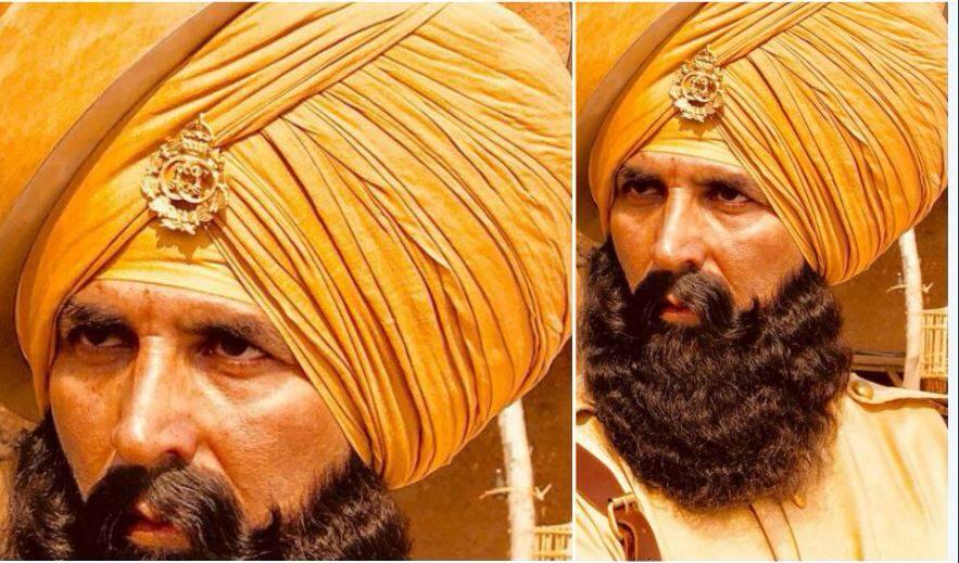 akshay kumar shares first pic of his look in film #Kesari अक्षय कुमार ने शुरू की ''केसरी'' की शूटिंग, शेयर की सेट से ये खास तस्वीर