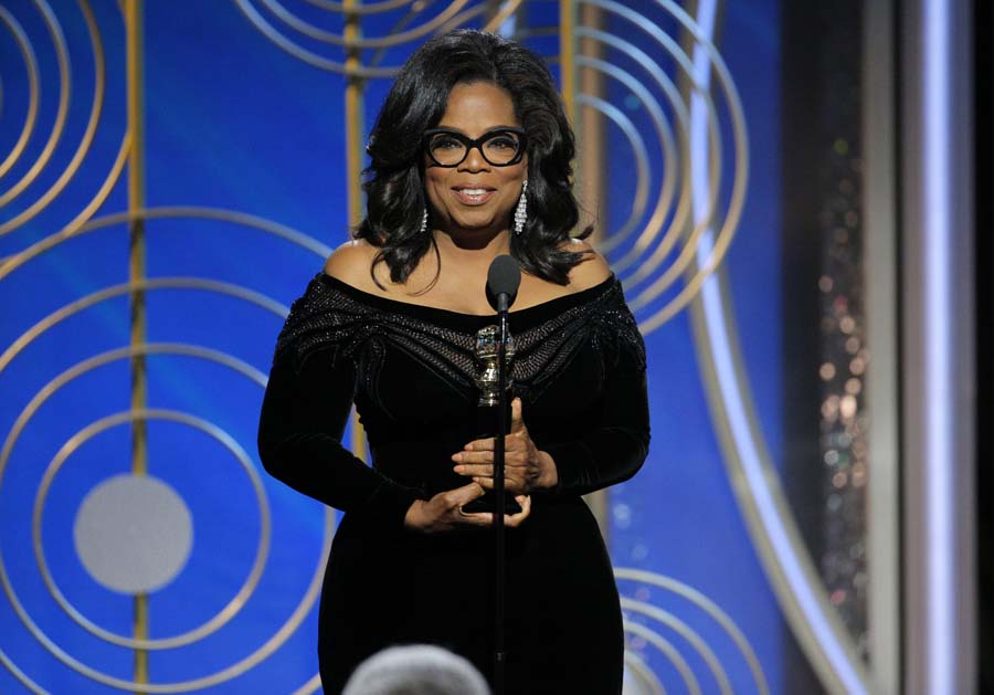 Golden Globes 2018: ‘सेसिल बी डी मिले’ पुरस्कार से सम्मानित हुईं ओपरा विनफ्रे