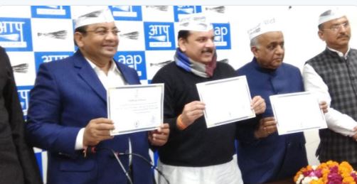 राज्यसभा के लिए निर्विरोध चुने गए AAP के तीनों उम्मीदवार, कहा- दिल्ली की आवाज उठाएंगे