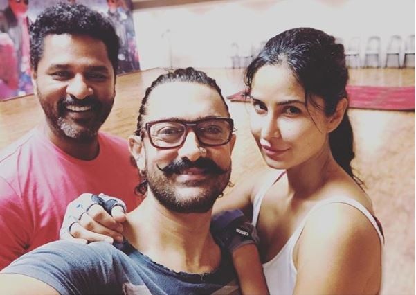 Katrina Kaif and Aamir Khan shake a leg with choreographer Prabhu Deva for Thugs of Hindostan ‘ठग्स ऑफ हिंदोस्तान’ के लिए आमिर और कैटरीना, प्रभुदेवा से ले रहे हैं डांस क्लास