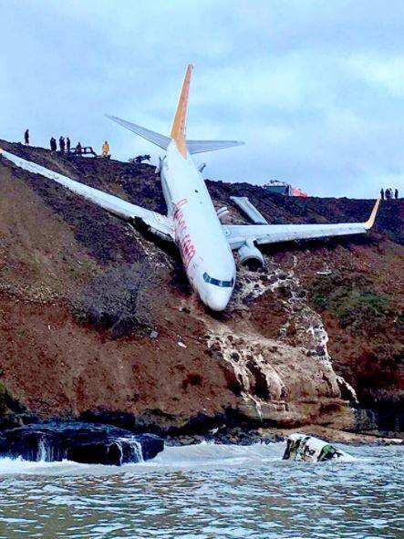 तुर्की से आईं ये तस्वीरें किसी का दिल दहला सकती हैं. दरअसल लैंड करने के बाद ये जहाज़ कीचड़ में ऐसा फिसला की ब्लैक सी में बस डूबते-डूबते बचा.