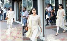 देसी स्वैग में लंच के लिए पहुंची जाह्नवी कपूर, देखें खूबसूरत तस्वीरें 