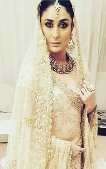 ब्राइडल लुक में नजर आईं करीना कपूर, विक्रम फडणीस की डिजाइन की हुई ड्रेस में उतरीं रैंप पर