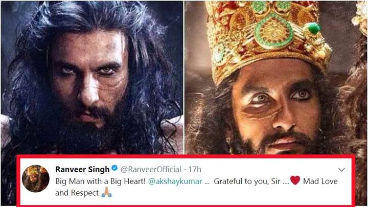 रणवीर सिंह ने ट्विटर पर लिखा- Big Man with a Big Heart! सर, हमेशा आपका आभारी रहूंगा. बहुत सारा प्यार और सम्मान.