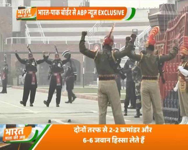 वाघा बॉर्डर पर बीटिंग द रिट्रीट परेड के बाद बीएसएफ के डीजी के के शर्मा ने कहा- तनाव की वजह से इस बार पाकिस्तान को मिठाई नहीं दी गई है.