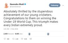 Under 19 World Cup Victory: पीएम मोदी से राहुल गांधी तक ने टीम को दी जीत की बधाई