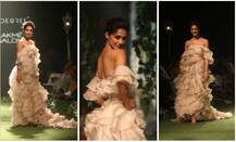 Lakme Fashion Week: रैंप पर इस अंदाज में उतरीं दिशा पाटनी, ठहर गईं सबकी नजरें