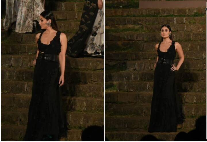 अनामिका खन्ना की डिजाइन की गई इस ड्रेस में करीना गजब की खूबसूरत लग रही थी. Photo- (Manav Manglani)