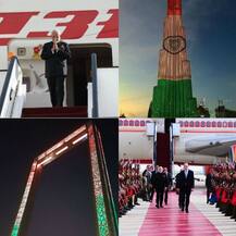 पीएम मोदी के आने की तैयारी में जुटा यूएई, तिरंगे के रंग में सजी इमारतें