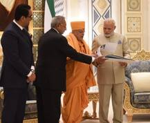 फिलीस्तीन के बाद आज यूएई में पीएम मोदी, अबूधाबी में करेंगे मंदिर का शिलान्यास