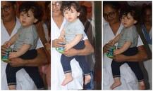  किड्स जिम के बाहर स्पॉट हुए तैमूर, ये रही क्यूट तस्वीरें