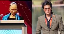 सऊदी अरब से इंडिया पहुंची रोबोट सोफिया, कहा- शाहरूख हैं फेवरिट एक्टर, देखें Video