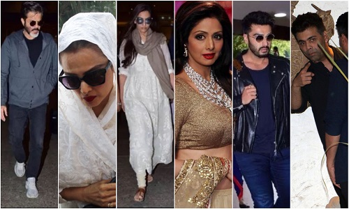 श्रीदेवी के निधन की खबर सुनते ही अनिल कपूर के घर पहुंचे दोस्त और रिश्तेदार