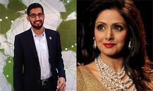 गूगल के CEO सुंदर पिचाई ने दी श्रीदेवी को श्रद्धांजलि कहा- याद है पूरे परिवार के साथ उनकी फिल्में देखना