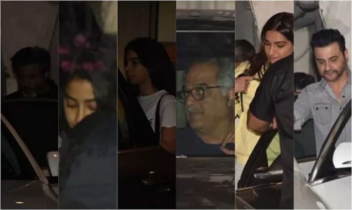 बेटी के जन्दिन से करीब 10 दिन पहले श्रीदेवी ने दुनिया को अलविदा कह दिया जिसके जाह्नवी ने मां के बिना ये पहला जन्मदिन पूरे कपूर खानदान के साथ मनाया. (तस्वीर: मानव मंगलानी)