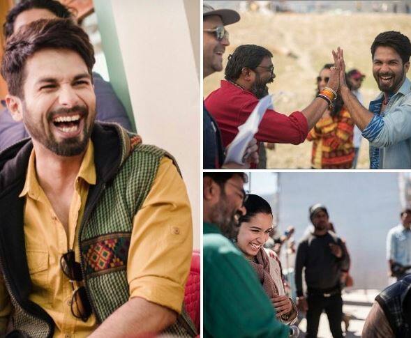 'बत्ती गुल मीटर चालू' के सेट पर जमकर मस्ती कर रहे हैं शाहिद और श्रद्धा Shahid and Shraddha are enjoying on the set of Batti Gul Meter Chalu 'बत्ती गुल मीटर चालू' के सेट पर जमकर मस्ती कर रहे हैं शाहिद और श्रद्धा