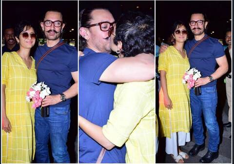 Photos: पत्नि को एयरपोर्ट पर देखकर खुशी से झूमे आमिर, गले लगाकर किया KISS Photos: पत्नि को एयरपोर्ट पर देखकर खुशी से झूमे आमिर, गले लगाकर किया KISS