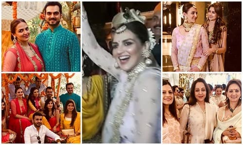 hema malini daugher Esha deol dance at brother in law wedding VIDEO: देवर की बारात में सलमान खान के गाने पर भाभी ईशा ने किया जमकर डांस, हेमा मालिनी भी नजर आईं